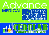 Logo de ADVANCE MEDICAL "centro integral de salud ocupacional"