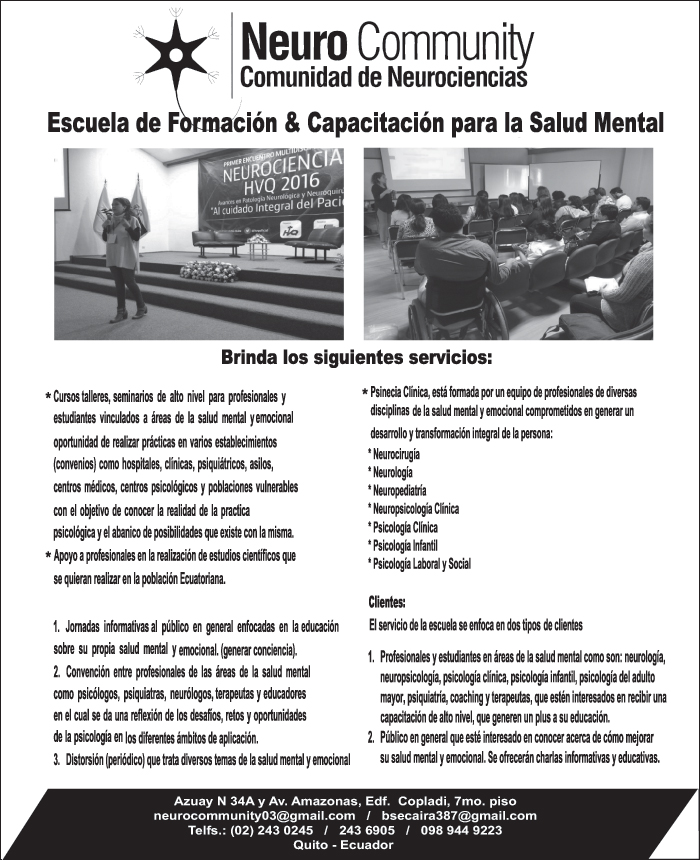 Perfil de Escuela de Formación & Capacitación para la Salud Mental